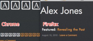 Chrome Character Issues